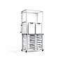 Luxor Dry-Erase Mobile Modular Teacher Whiteboard with Storage, Steel Frame, 36" x 32" (MBSRWSTN)~#|#~BB13CD34-B8D7-4BBB-B987C1B3816A3117_sc7