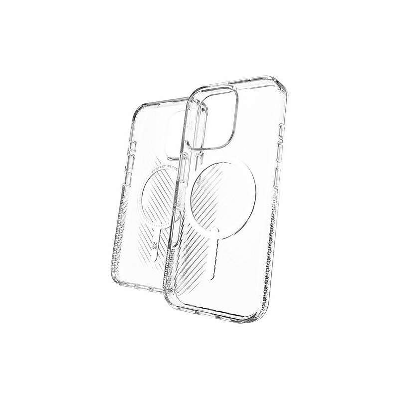 Zagg Luxe Snap MagSafe Phone Case for iPhone 16 Pro, Shock Absorbing, Clear (702315012) image 1