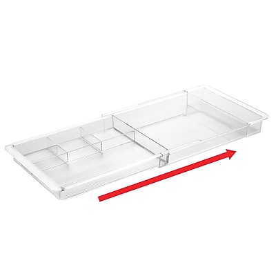 iDESIGN 7-Compartment Expandable Plastic Drawer Organizer - Thumbnail 3