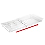 iDESIGN 7-Compartment Expandable Plastic Drawer Organizer, Clear, 2 Piece (29019M2)~#|#~BB1E78C2-B8B9-4901-828C6429E9E1DA70_sc7