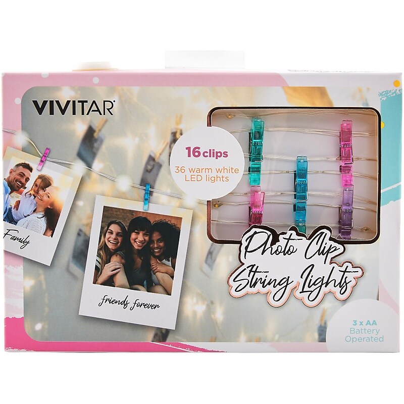 Vivitar Photo Clip LED String Light, Warm White (VIVFA100-NOC-STK-6) image 1