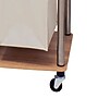Household Essentials 3-Section Rolling Laundry Sorter with Lid, Steel, Ashwood (7051-1)~#|#~BB239169-376C-4CBE-A67CFCBF81907F8B_sc7