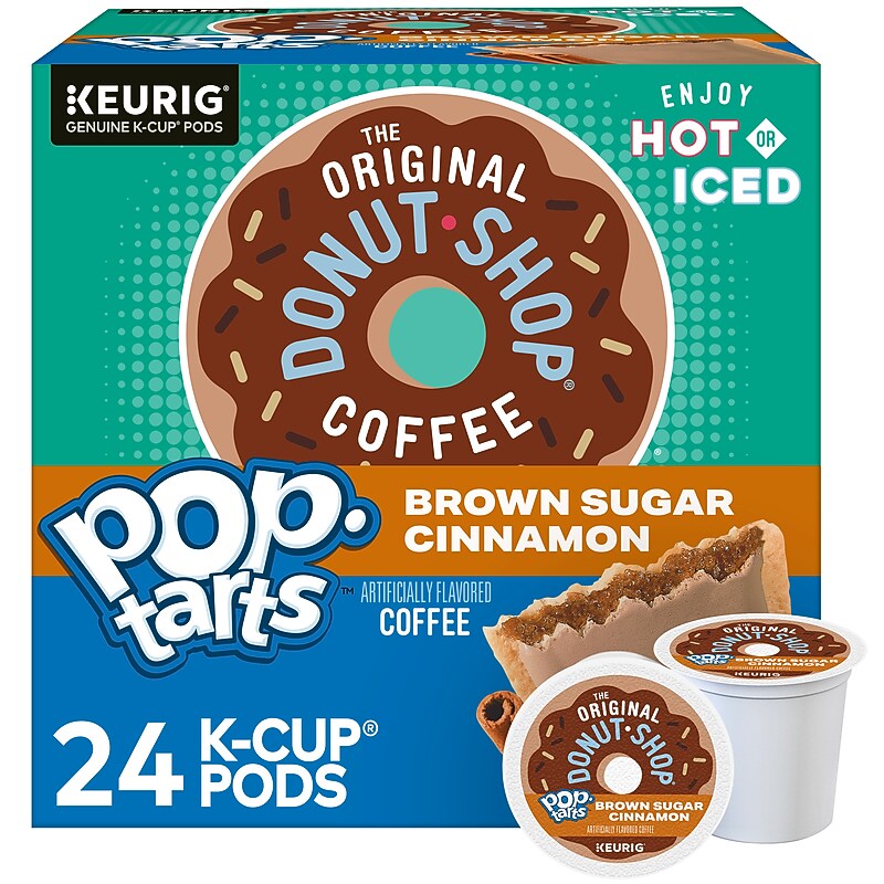The Original Donut Shop Pop-Tarts Brown Sugar Cinnamon Flavored Coffee Keurig K-Cup Pods, 24/Box (5000389943) image 1