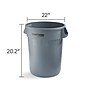 Coastwide Professional™ Plastic Trash Can with no Lid, Gray, 32 Gal. (CW50716)~#|#~BB2CBC7A-77FA-4C3E-AA85DE930C765445_sc7