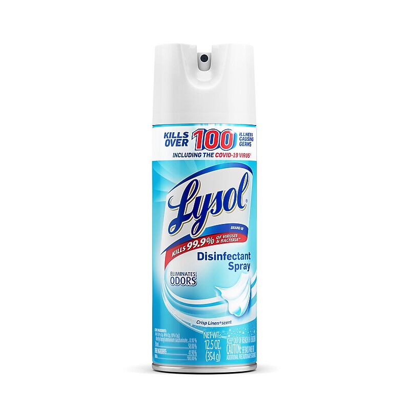 Lysol Disinfectant Spray, Crisp Linen Scent, 12.5 oz. (1920074186) image 1