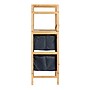 Household Essentials 3-Shelf Bamboo Stand Alone Storage Shelf , 37.8" x 12.99" x 17.32", Tan (HE1171)~#|#~BB2E2F8F-D6BF-47F8-8DCB0E5214D52810_sc7
