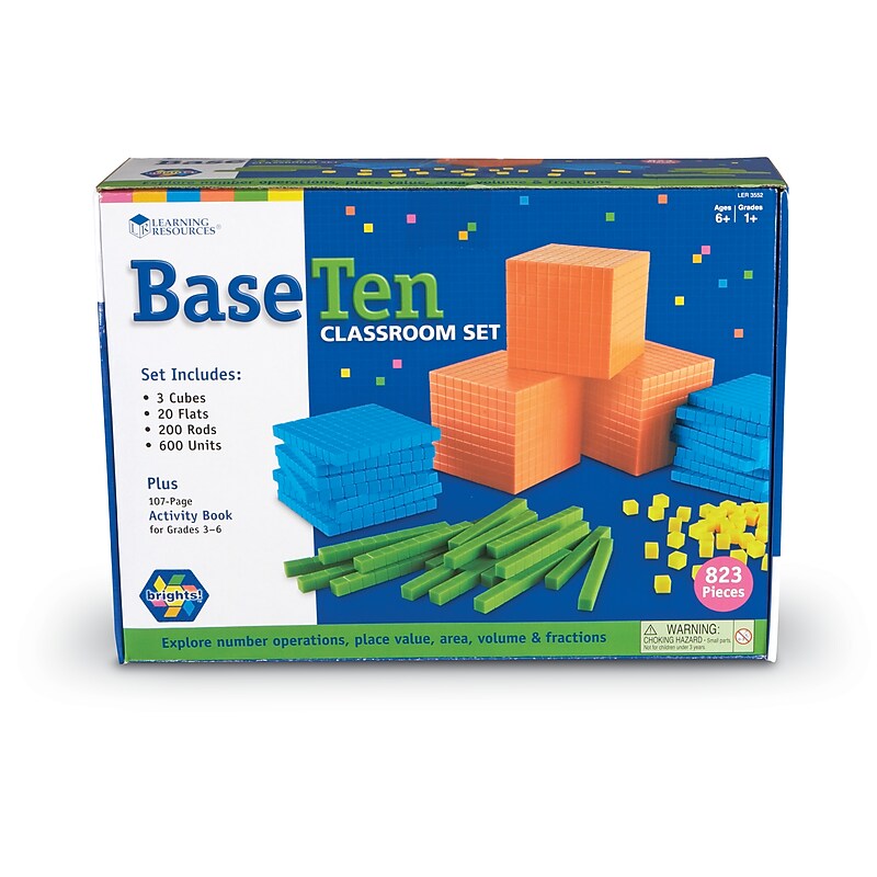 Learning Resources Brights! Base Ten Classroom Set (LER3552) image 1