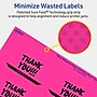 Avery Laser/Inkjet Oval Multipurpose Labels, 2" x 3-1/3", Neon Magenta, 80/Pack (94056)~#|#~BB38D5BC-2633-4FDC-9C20051C1E340F69_sc7