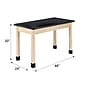 Diversified Woodcrafts Rectangular Science Lab Table, 48" x 24", Light Hardwood (P7102BM30N)~#|#~BB395295-BC59-4C39-892201B48124727A_sc7
