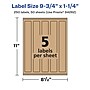 Avery Laser/Inkjet Rectangle Multipurpose Labels, 9.75" x 1.25", Kraft Brown, 250 Labels/Box ( 94262)~#|#~BB40DDE5-A9EC-490E-A6A5E9B62363953B_sc7