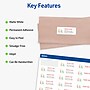 Avery Easy Peel Inkjet Address Labels, 1" x 2 5/8", Matte White, 3000 Labels/Box (8460)~#|#~BB41C5BC-833F-4934-BCE4D472D1D745DC_sc7
