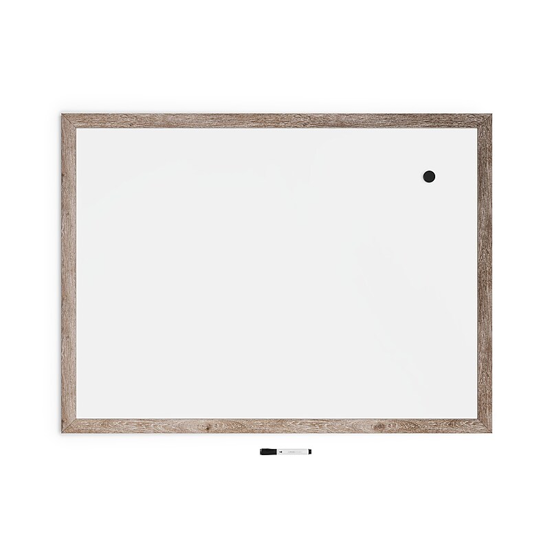 U Brands Steel Dry-Erase Whiteboard, MDF Frame, 3' x 4' (4893U00-01) image 1