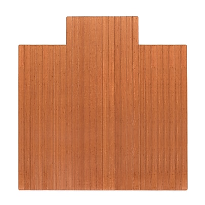 Anji Mountain Standard Bamboo Carpet & Hard Floor Chair Mat with Lip, 55″ x 57″, Walnut (AMB24054) Simolary simolary.com