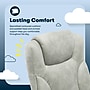 Serta Comfort Eco Ergonomic Velvet Fabric Swivel Executive Chair, Light Grey (CCHR10006A)~#|#~BB4ECB1A-25FA-4779-9EC5A65AF0737549_sc7