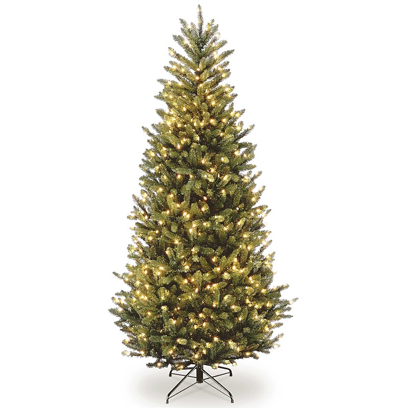 National Tree Company Natural Fraser Fir Artificial Christmas Tree, 6.5 ft., Clear Lights (NAFFSLH1-65LO) image 1
