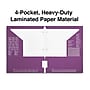 Staples 3-Hole Punched 4-Pocket Paper Presentation Folder, Purple (ST56216-CC)~#|#~BB508E3B-2E34-47F4-8C6C3A645CBE12DF_sc7