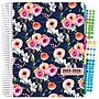 2025-2026 Global Printed Products Deluxe Small Navy Floral 8.5" x 11" Academic Weekly & Monthly Teacher Planner, Plastic Cover~#|#~BB515EE6-5FFB-4903-8A3B7E3724EC7B9D_sc7