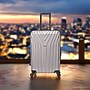 InUSA Vasty 26.37" Hardside Suitcase, 4-Wheeled Spinner, TSA Checkpoint Friendly, Grey (IUVAS00M-GRE)~#|#~BB52846E-5A53-4A84-B9A69156F695C4D6_sc7