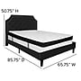 Flash Furniture Brighton Tufted Upholstered Platform Bed in Black Fabric with Memory Foam Mattress, Queen (SLBMF7)~#|#~BB53E3F2-16F7-48A2-B65FFFDE044A51C9_sc7