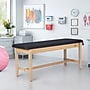 Aristo Wood H-Brace Physician Exam Table with Paper Cutter, and Holder, 500lbs. Capacity, Black (ADI996-HBFP-BLK)~#|#~BB56FA2D-405F-4553-B965A52B0367B474_sc7