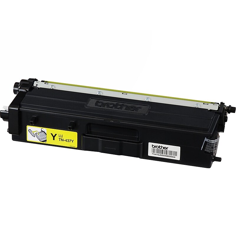 Brother 437 Yellow Ultra High Yield Toner Cartridge (TN437Y) image 1