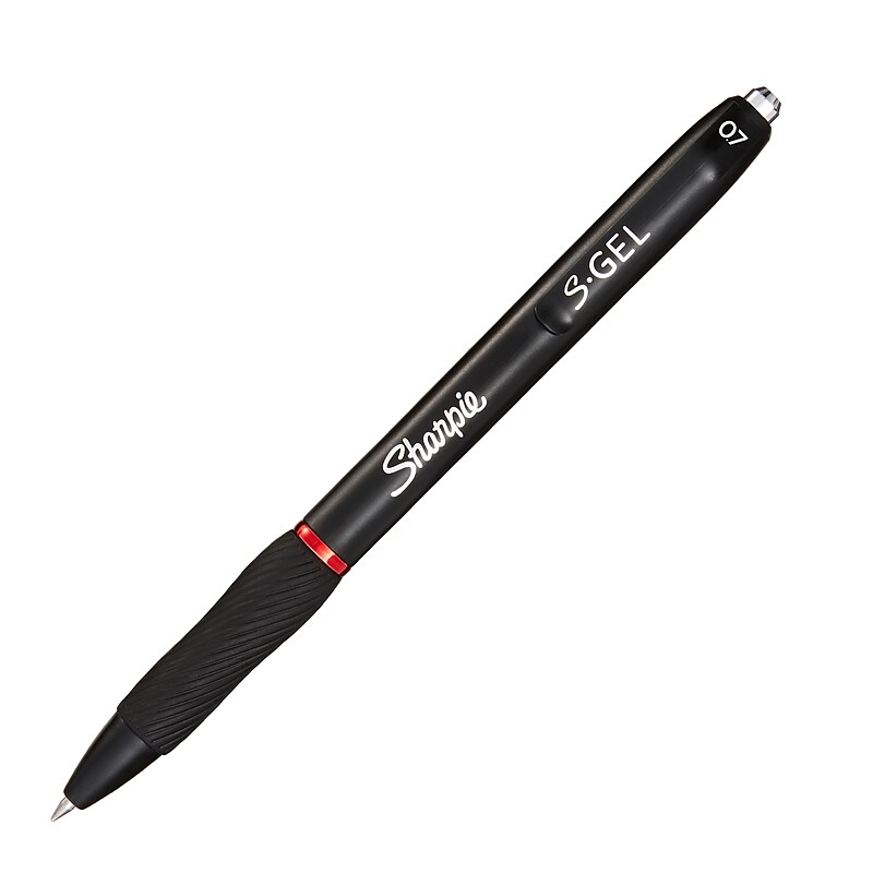 Sharpie S-Gel Retractable Gel Pen, Medium Point, 0.7mm, Red Ink (2096143) image 1