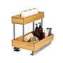 Household Essentials Glidez Steel and Bamboo Organizer, Natural (HE1085)~#|#~BB63070C-2B56-4878-8FEBC792B844059F_sc7
