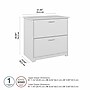 Bush Furniture Cabot 2-Drawer Lateral File Cabinet, Not Assembled, Letter/Legal, White, 31.26"W (WC31980)~#|#~BB639476-B8E0-4B83-99089C1BA721D7EE_sc7