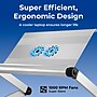 Uncaged Ergonomics WorkEZ Executive with 2 Cooling Fans + 3 USB Ports, Silver (WEEFHs)~#|#~BB64EEDC-DD9E-4772-BF8A434B1A8A5A61_sc7