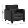 Flash Furniture Agent LeatherSoft Club Chair, Black (BT827U1BK)~#|#~BB66E191-7F35-4B43-878B512EA687058F_sc7