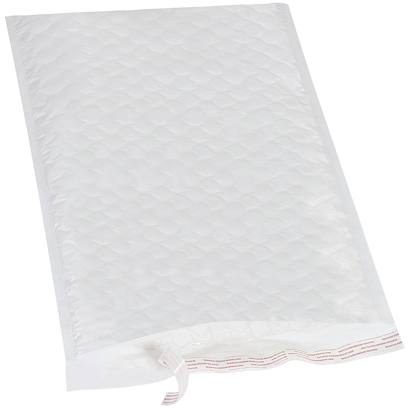 14.25" x 20" Self-Sealing Bubble Mailer, #7, White, 25/Carton (B924) image 1