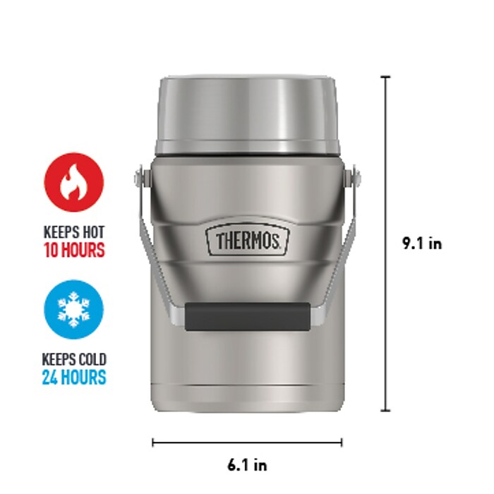 Thermos King Big Boss Stainless Steel Insulated Food Jar,