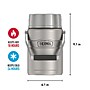 Thermos King Big Boss Stainless Steel Insulated Food Jar, 2-Compartment, Stainless, 47 oz. (EASK3030MSTRI4)~#|#~BB68CDD9-8E8D-4AD0-A013FD27C7BC1F96_sc7