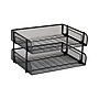 Mind Reader Metal Side Loading Stackable Letter Tray, Letter Size, Black (ESTACK2-BLK)~#|#~BB6A7722-47E2-48A3-A898EBC46CFCC40A_sc7