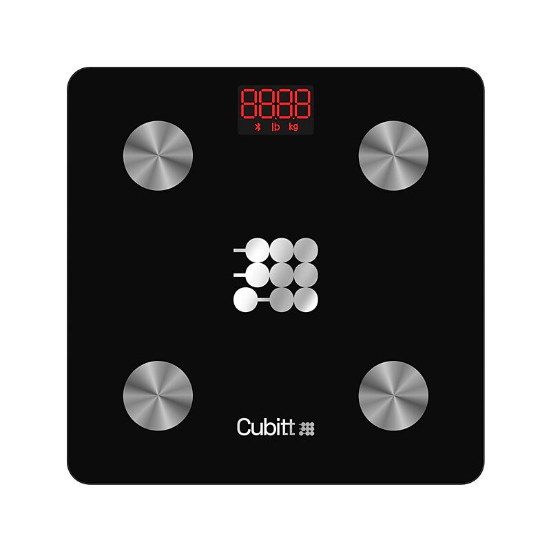 Cubitt Smart Bluetooth BMI Body Composition Bathroom Scale, Obsidian Black (CT-SCALE) image 1