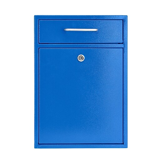 AdirOffice Large Wall Mounted Drop Box with Suggestion Cards, Key Lock