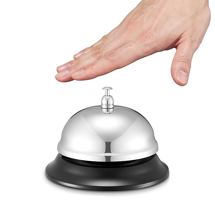 Staples Call Bell Chrome 10592 CC Staples