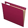Pendaflex Recycled Hanging File Folders, 1/5 Tab, Letter Size, Burgundy, 25/Box (81613)~#|#~BB7030FC-396A-4C51-9BB49FB8B399C595_sc7