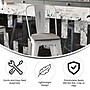 Flash Furniture Carly Indoor-Outdoor Counter Height Stool with Back, White with Gray Seat (ET353424WHPL1G)~#|#~BB764E74-ED1F-4E02-9A88D6C7638EB67A_sc7