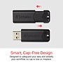 Verbatim PinStripe 32GB USB 3.2 Type-A Flash Drives, Black, 10/Pack (70902)~#|#~BB777AEB-AB96-49BE-8C29C97BA41D760F_sc7