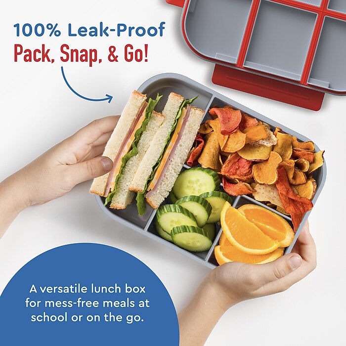 bentgo Snap & Go Kids Bento Box, Trucks, 33.6 oz. (BGKDBOX-TKS