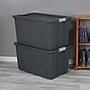 Sterilite 136 Quart Latching Storage Tote, Plastic, Flat Gray, 4/Carton (22193V04)~#|#~BB7B02D3-A0D1-4C5D-B61668E682D14BC0_sc7