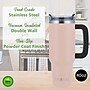 Brentwood Geojug Stainless Steel Double Walled Tumbler Cup, 40 oz., Pink (CMB-1200PK)~#|#~BB7C3837-74CA-407F-9EE0501EE3B4E1A5_sc7