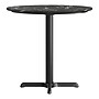 Flash Furniture TopGuard 31.25" Round Wood Dining Table with X-Base, Black Faux Marble/Black Base (STRD31BMAT2222)~#|#~BB8136A7-DDFA-4752-A1B00596DD7134F6_sc7