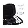 4Gamers Hard-Shell Premium Travel Case, Nintendo Switch Compatible, Black/White (SWL-01BLK-WHT-4G)~#|#~BB855FC2-426A-4F60-82EE3389434188E3_sc7