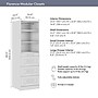 Bestar Florence Collection 25W x 25D Closet System with 4 Drawers, Shaker, White (127603-000017)~#|#~BB85B1B7-2A97-4FDE-B5559D90B7CC67F1_sc7