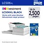Brother LC506XL Black High Yield Ink Cartridge, Prints up to 2,500 Pages (LC506XLBK)~#|#~BB8B9159-4774-4430-9092BC7DB2F4E0FC_sc7