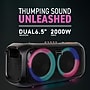 Dolphin Audio Bluetooth Portable Party Speaker with Lights, Black (SP-2600RBT)~#|#~BB8D5F83-71A1-4BDB-8BAD8474DFC23BD7_sc7