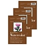 Strathmore 400 Series 5.5" x 8.5" Tape Bound Watercolor Paper Pad, 12 Sheets/Pad, 3 Pads/Bundle (STTP2981031-3)~#|#~BB8D9056-BEF7-49E9-807092BC92EDCD6C_sc7