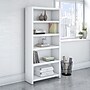 Bush Business Furniture Echo 5 Shelf Bookcase, Pure White (KI60104-03)~#|#~BB951925-4CAA-42F7-AED6971A9583F5D7_sc7